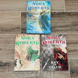 Nora Roberts Trilogy Book Set - Key of Light, Key of Knowledge, Key of Valor